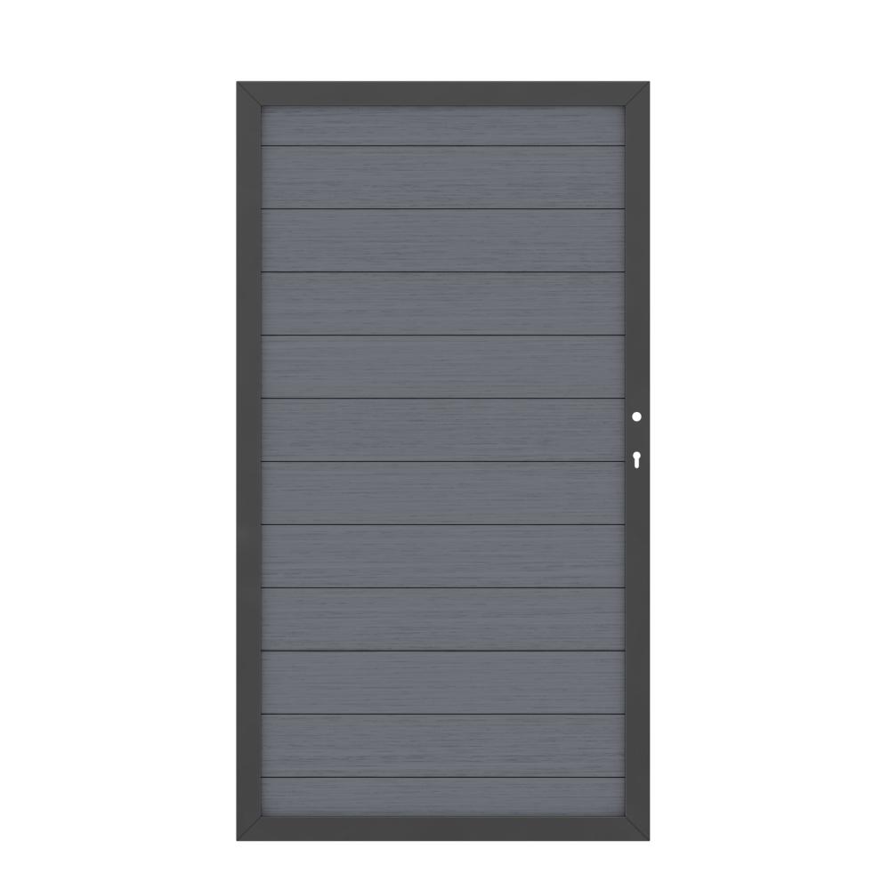Tor WPC Classic 0980 x 1800 mm 1flgl. anthrazit/anthrazit DIN rechts