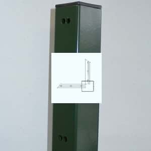 Sichtschutz 1800 mm Eckpfosten grün