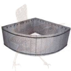 Hochbeet Granit Eckbeet 1350 x 1350 x 600 mm
