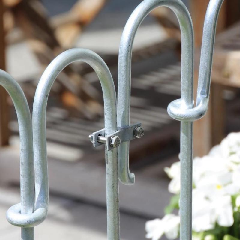 Steckzaun Poolfix Verbindungsklemme verzinkt