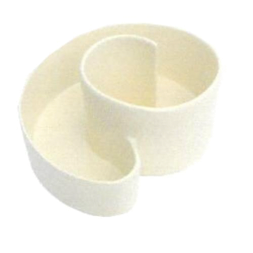 Kräuterspirale weiß glasiert 240x150x290 mm