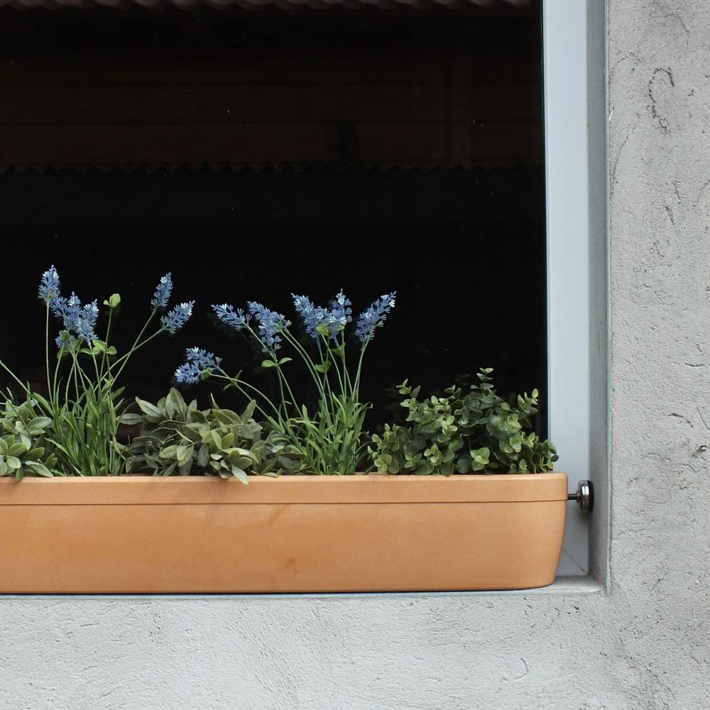 Pflanzbehälter Fenster Windowgreen 800 mm Terracotta-Optik