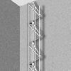 Steinfassade 1000 mm Anbauelement verzinkt 125 mm