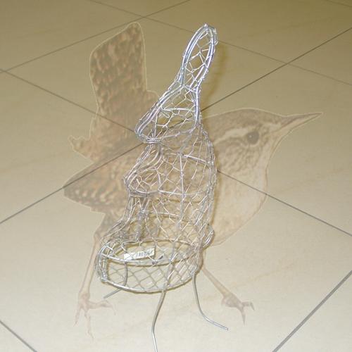 RESTPOSTEN Buchszuschnittfigur Hase