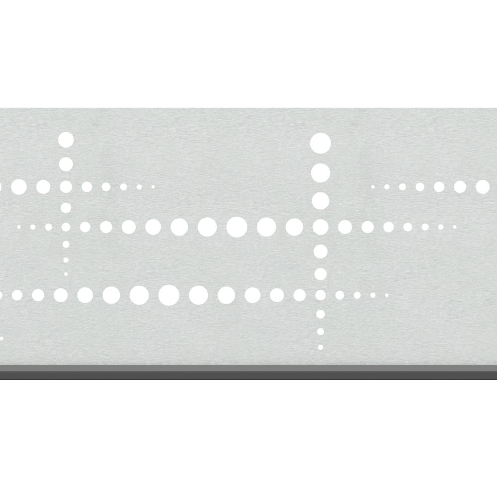 Sichtschutz Dekorprofile Silber Puls 300 mm