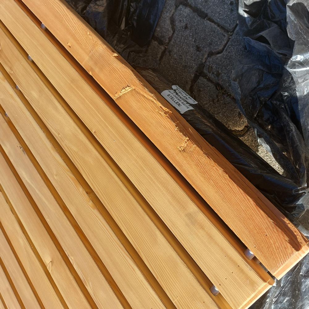 Holz Sichtschutz Lärche 1800 x 1800 mm