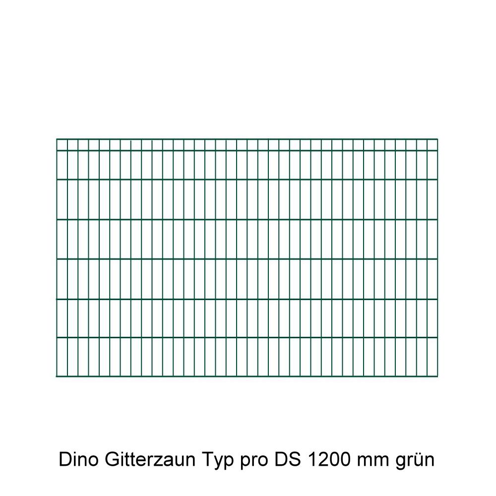 DINO Höhe 1200mm, Gittermatte pro DS, grün
