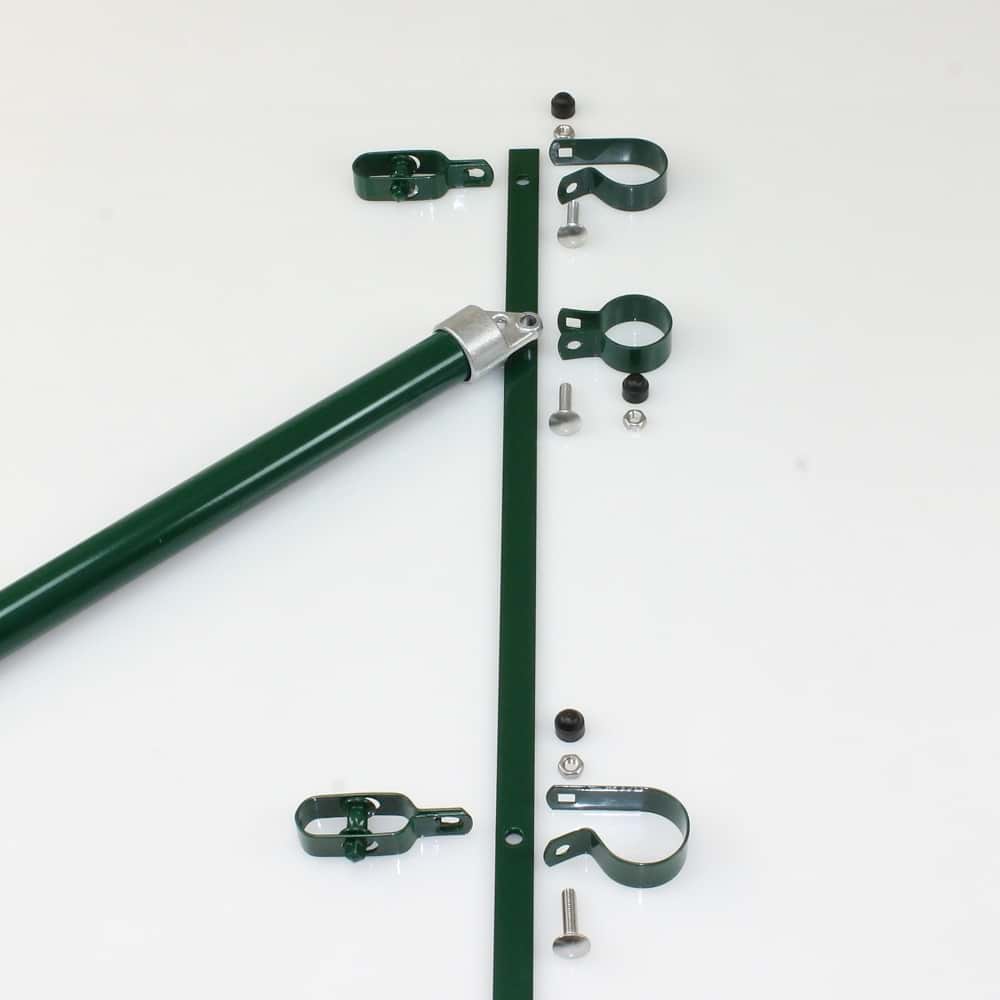 Zaunanschluss 1000mm für Pfosten Ø 42mm, Strebe Ø 34mm