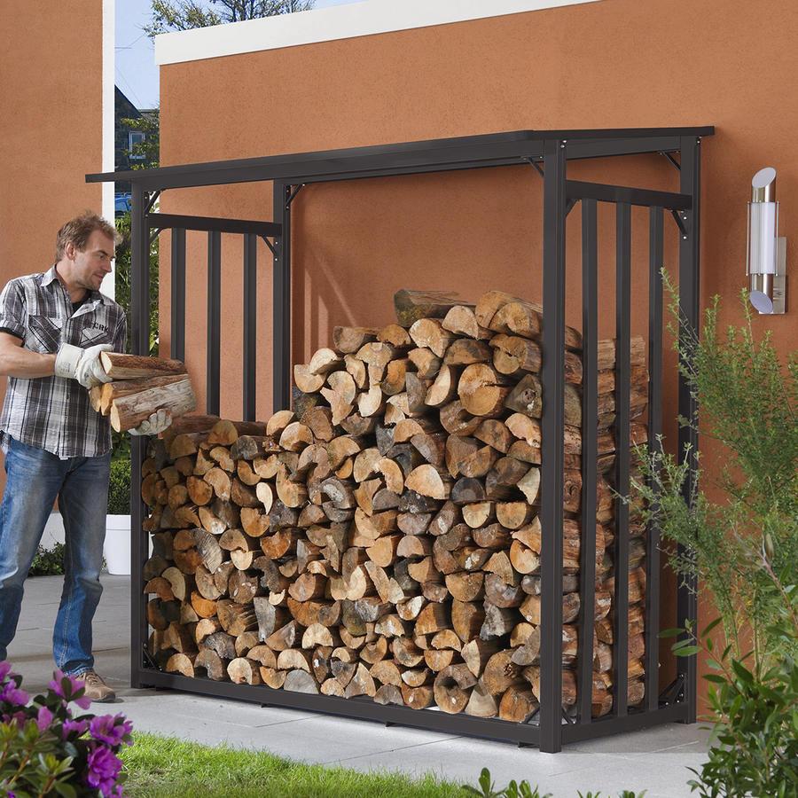 Holzlager 2010 x 1040 x 1990 mm Alu anthrazit