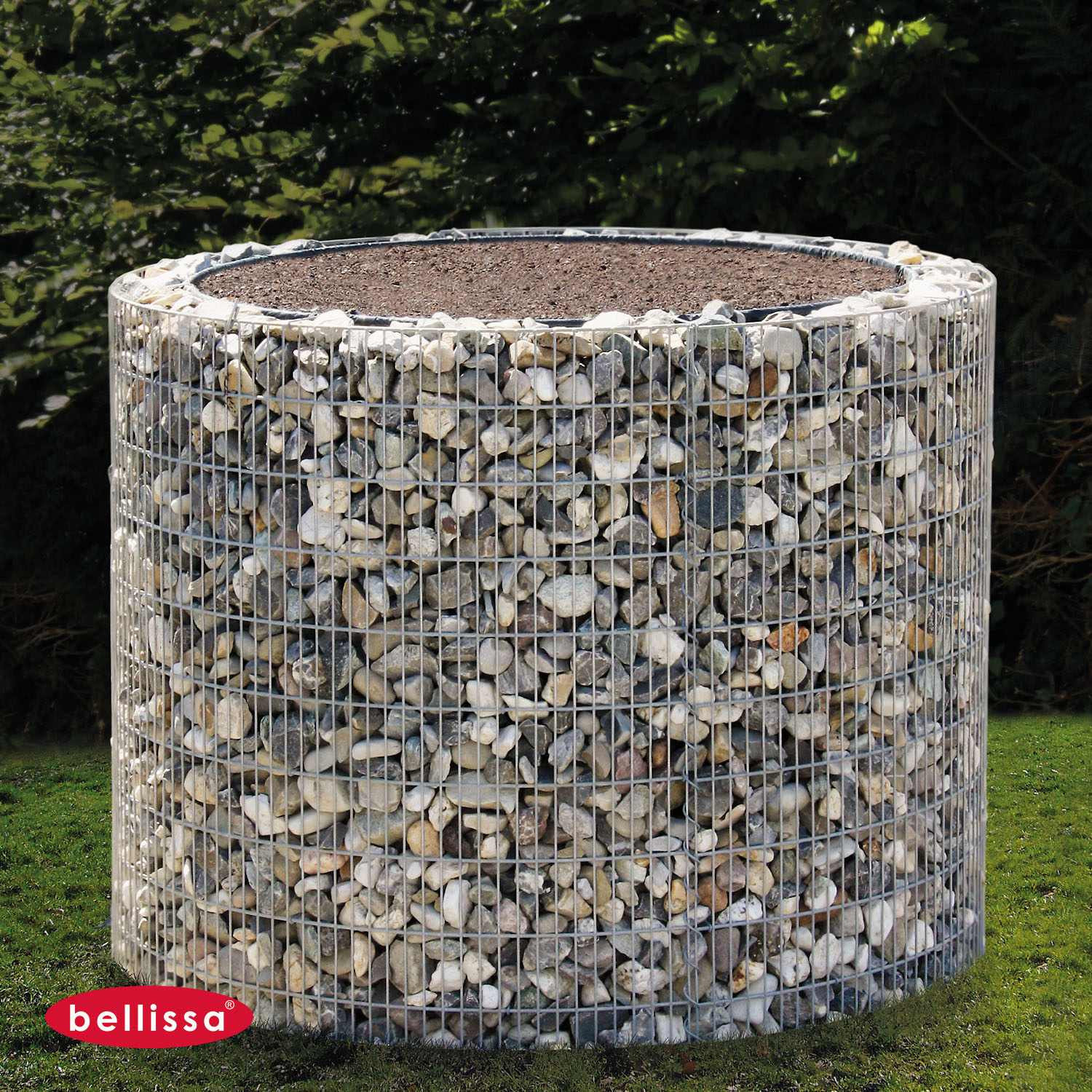 Gabione Hochbeet Ø 1260 x 1000 mm premium