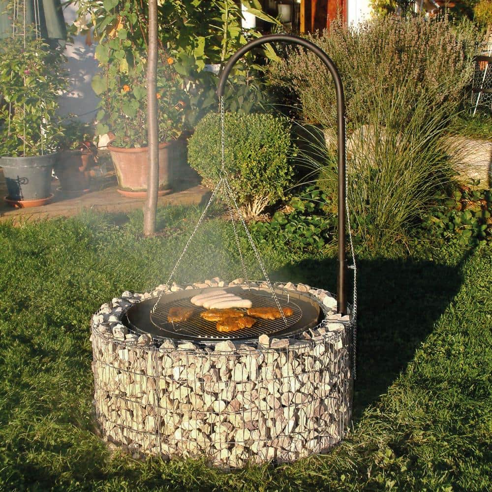 Gabione Feuerstelle / Grillstelle