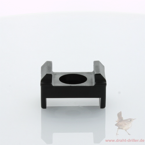 Geräuschdämmer für Pfosten schwarz 40 mm