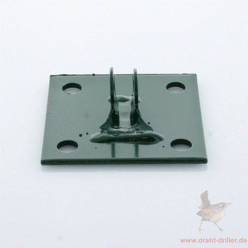 Bodenplatte grün 100x100x4,0mm für Streben