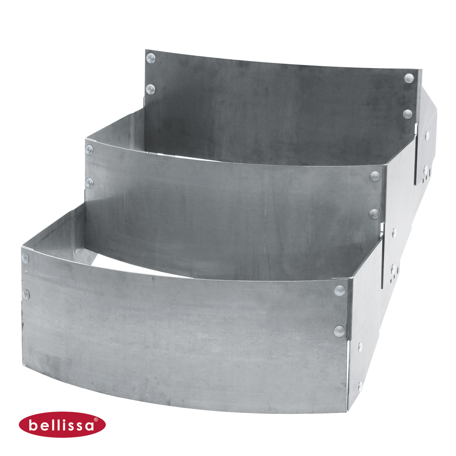 Treppenstufe Scala Corten-Stahl - 1000 mm gewölbte Endstufe