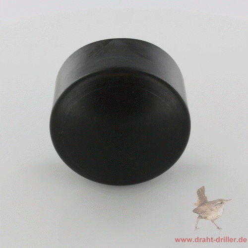 Abdeckkappe schwarz Ø 60 mm Kunststoff