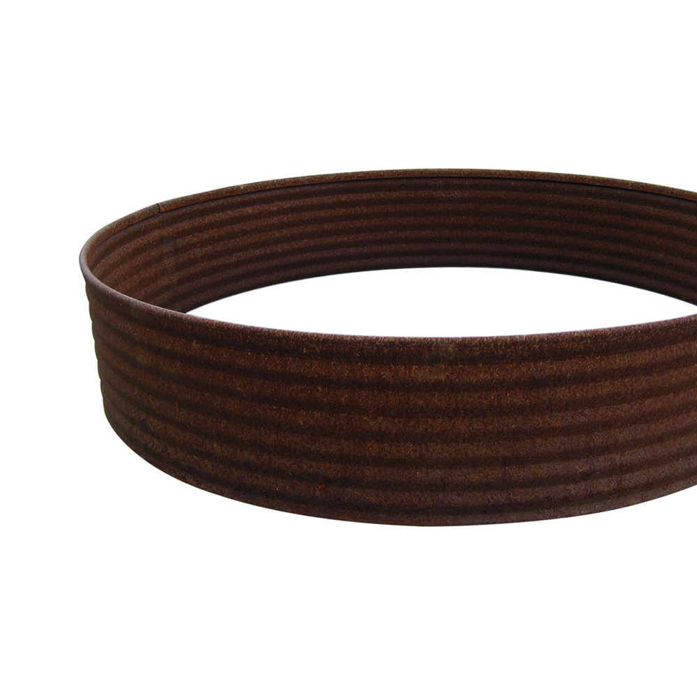 Gartenprofil 3000-CT 150 mm - Halbrundprofil Ø 0500 mm Corten-Stahl