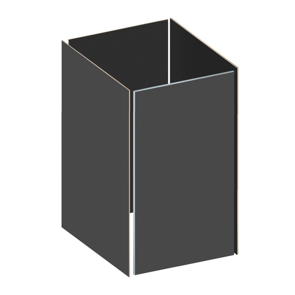 Müllbox Binto Verkleidung HPL Grundelement schiefer