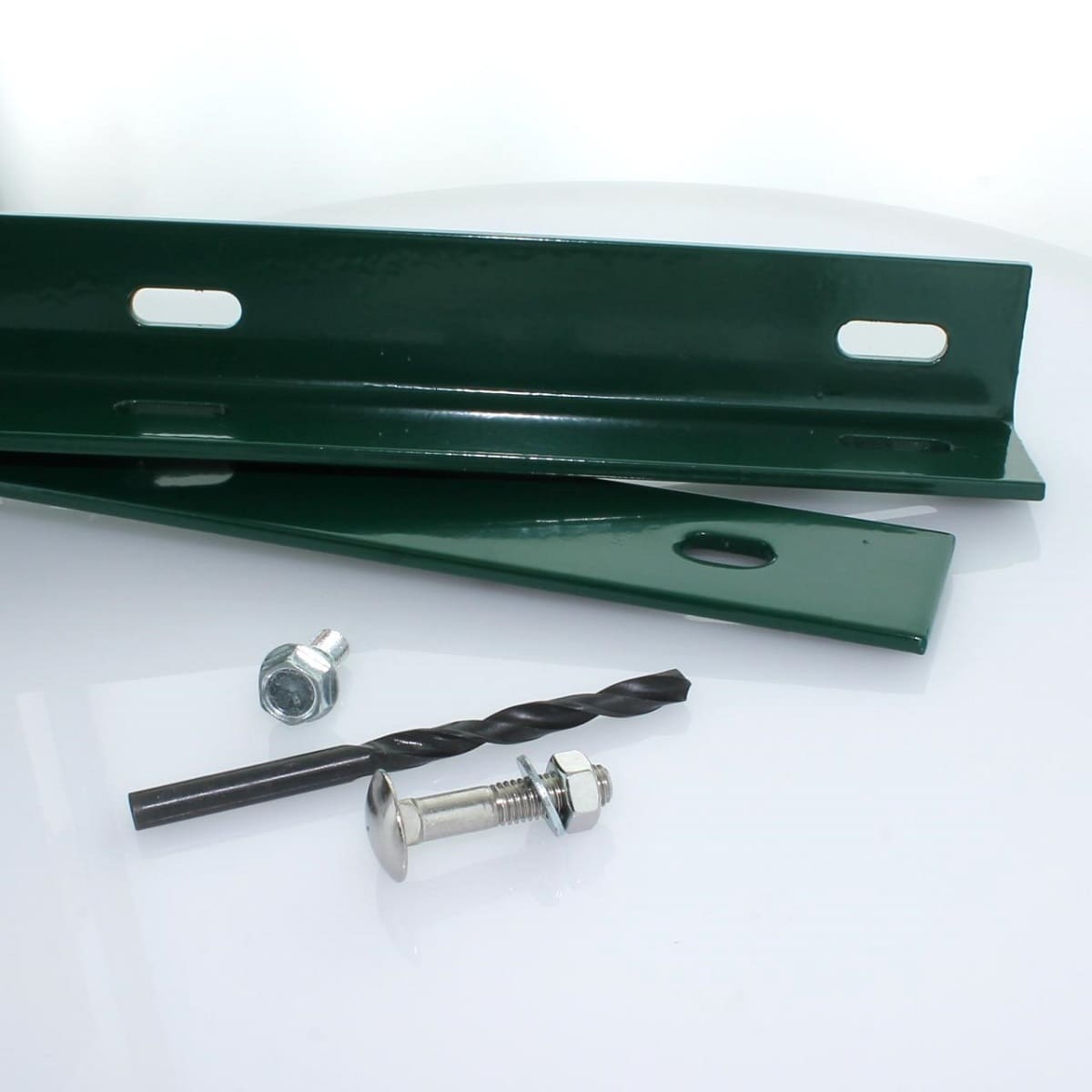 Zaunanschlussschiene 1430 mm moosgrün