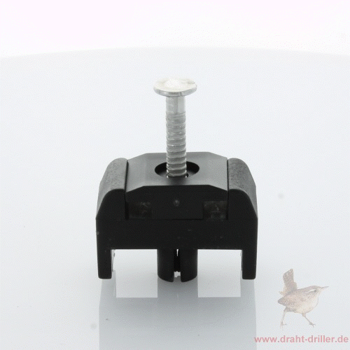 Mattenhalter Pfosten 40 mm mit Nagel schwarz