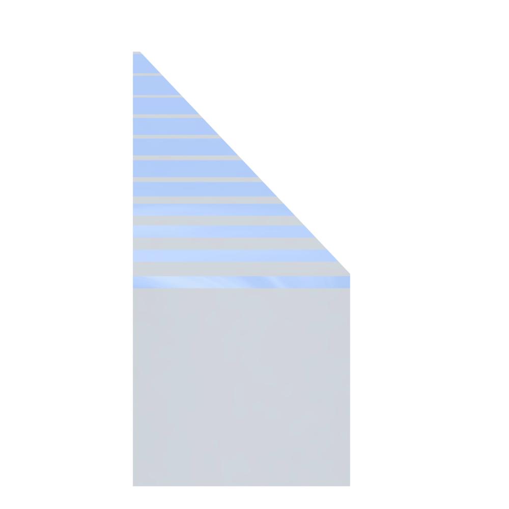 Sichtschutz WPC/ALU Glas ESG 0900 x 1800 mm Beta schräg