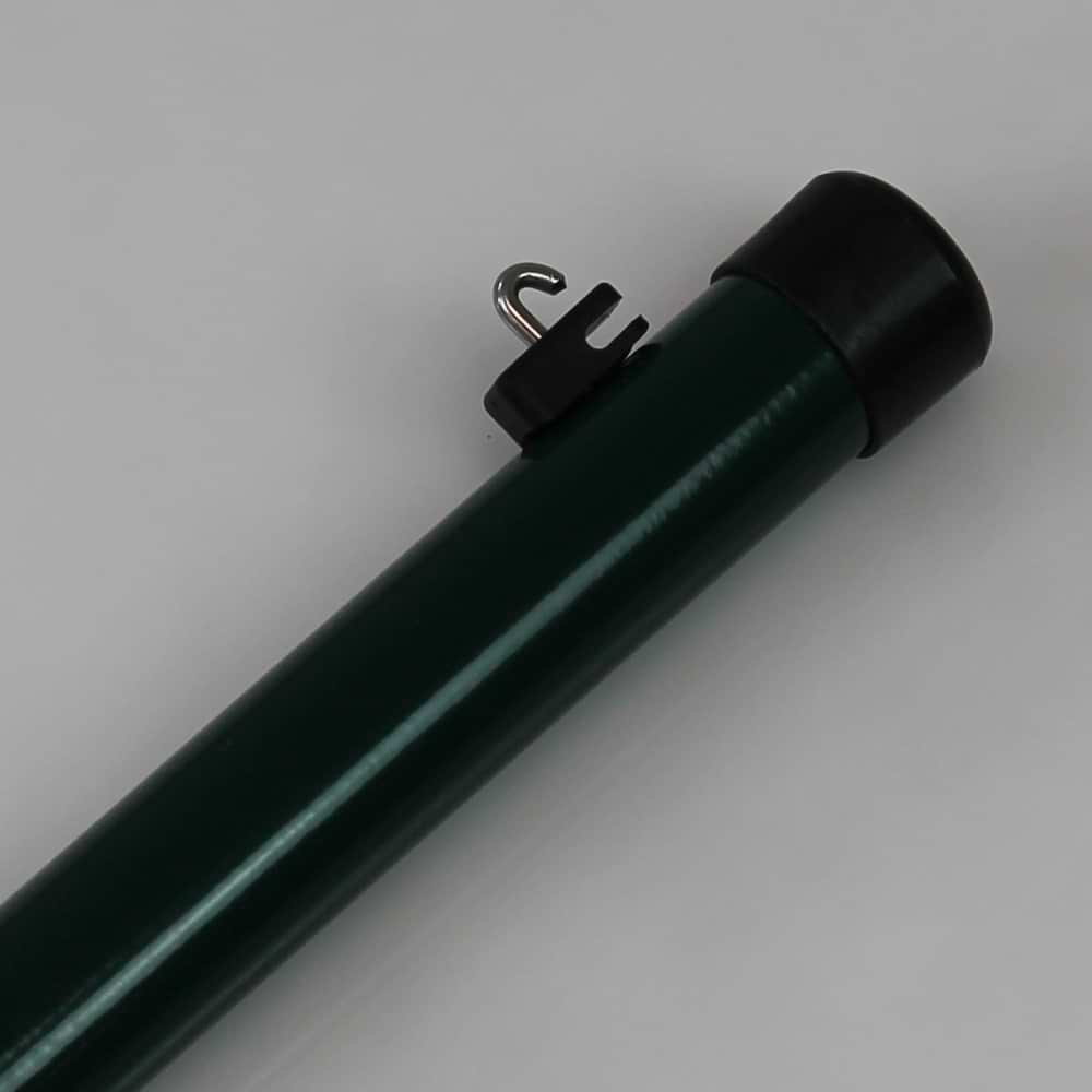 Zaunhöhe 1250 mm, Pfosten grün Ø 34x1750 mm