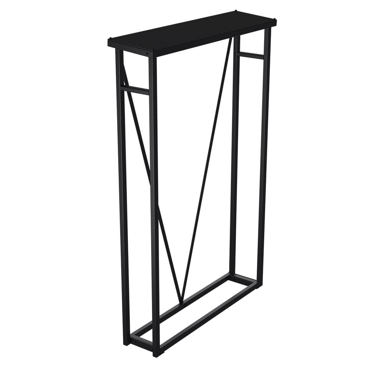 Brennholzunterstand 1000 x 1800 mm x 250 mm schwarz