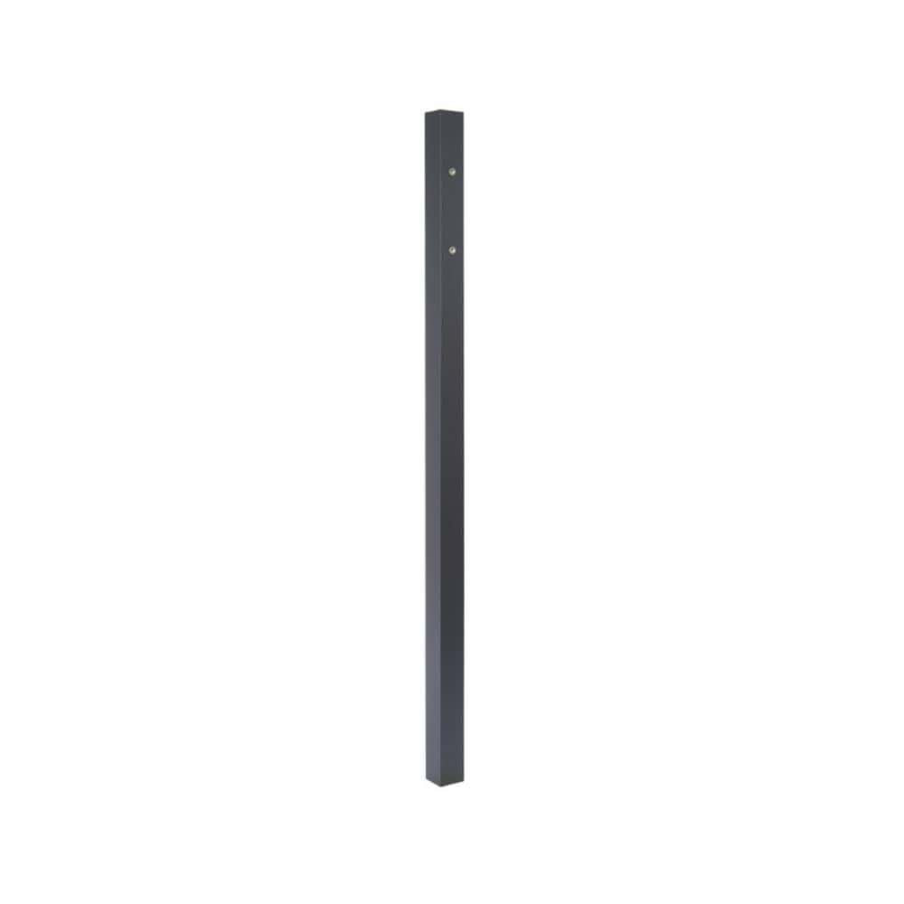 Zaun BREISGAU/FREIBURG Torpfosten Anschlag 1000 mm 60x60 mm schwarz