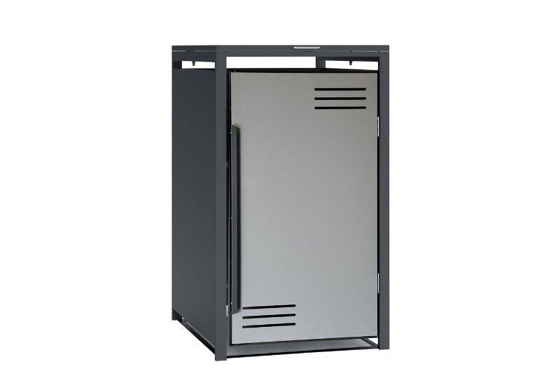 Müllbox 1er Grau/Anthrazit