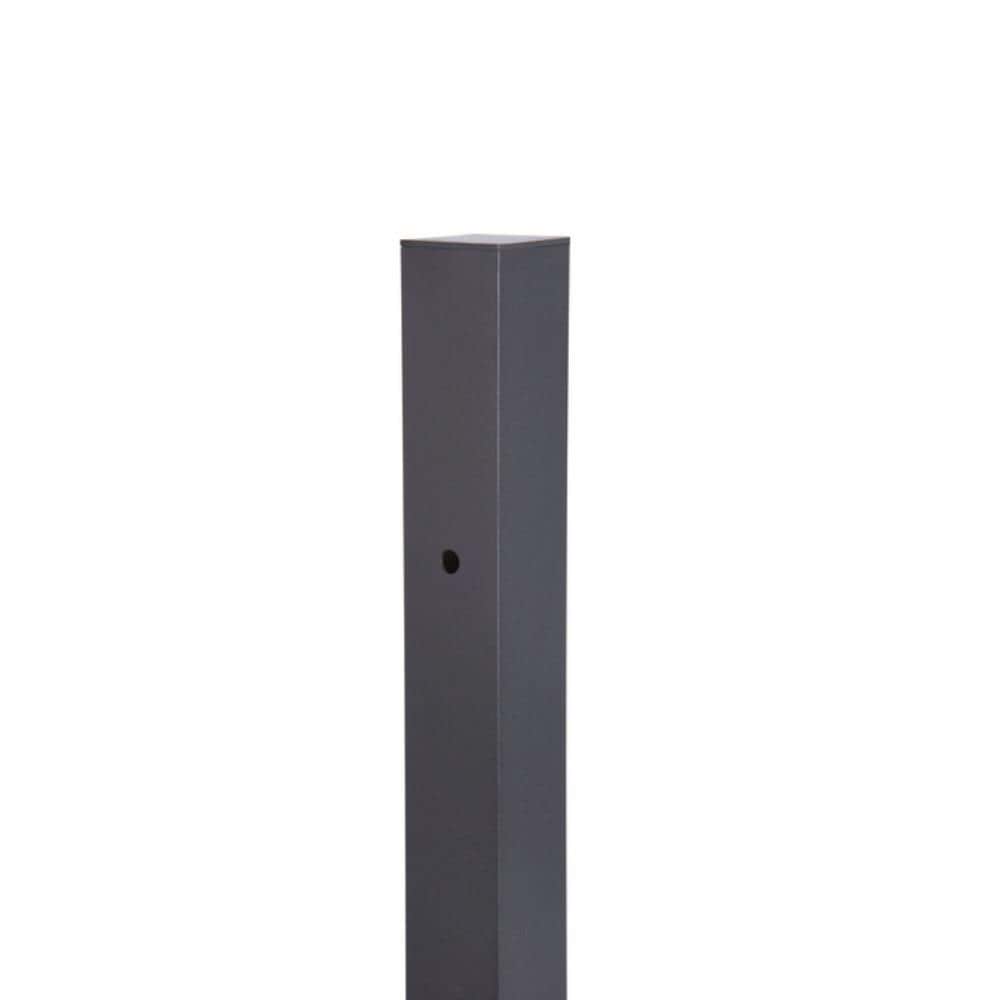 Zaun BREISGAU/FREIBURG Torpfosten Bänder 1000 mm 89x89 mm schwarz