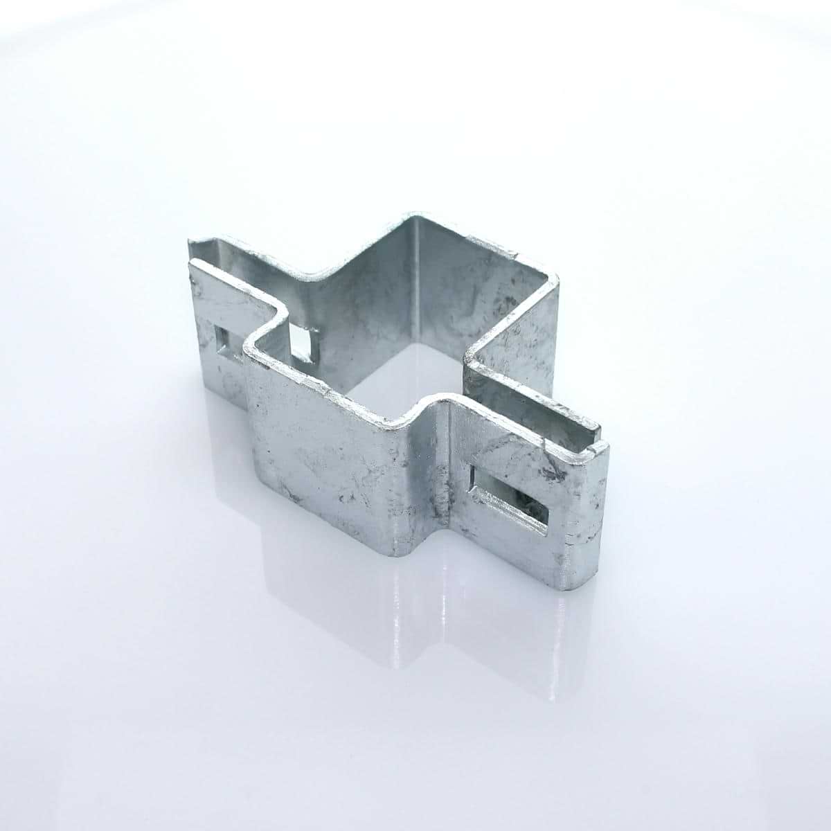 Schelle 060x040 mm Mittelschelle verzinkt cpl. mit Zubehör Schelle 060x040 mm Mittelschelle verzinkt cpl. mit Zubehör