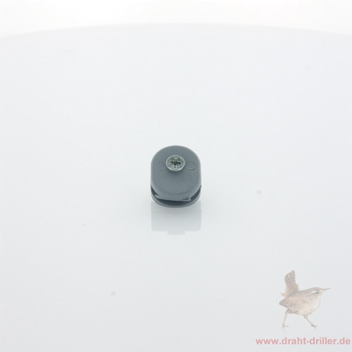 Spanndrahthalter DR25 grau + Schraube