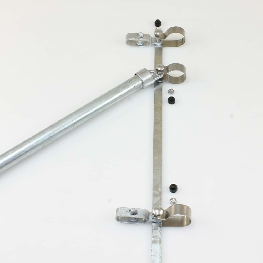 Zaunanschluss 1750mm für Pfosten Ø 42mm, Strebe Ø 34mm