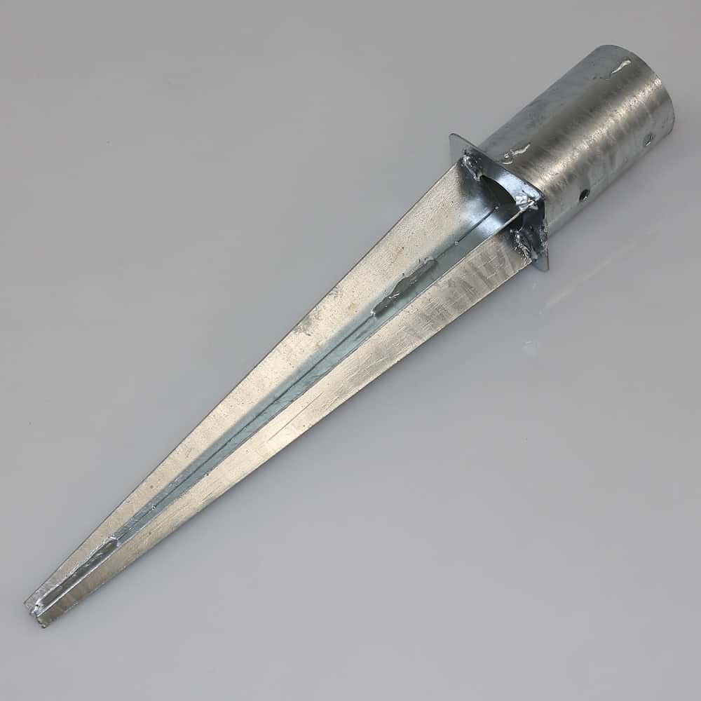 Einschlag-Bodenhülse Ø081x600 mm verzinkt