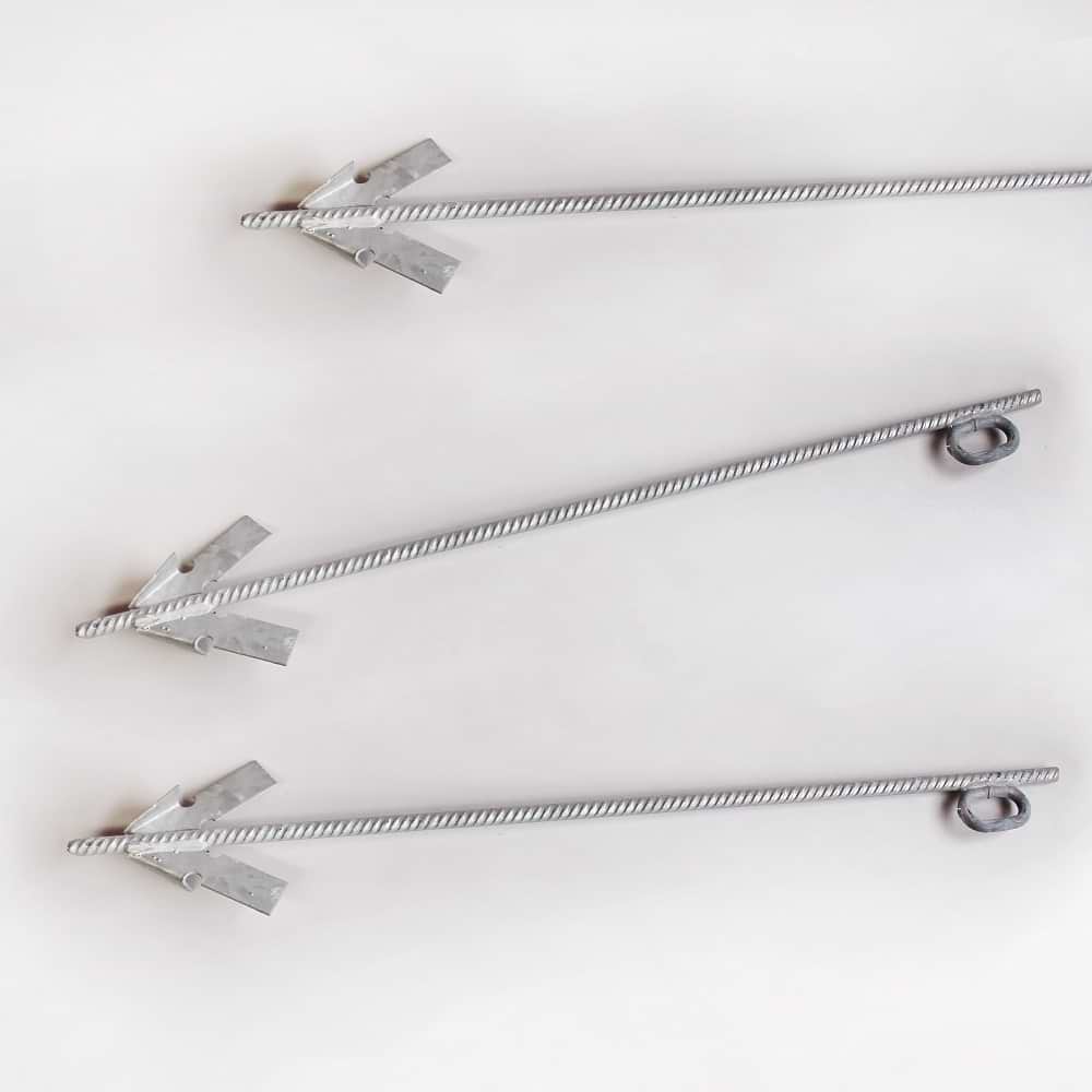Schlaganker verzinkt 750/12 mm mit Flügel