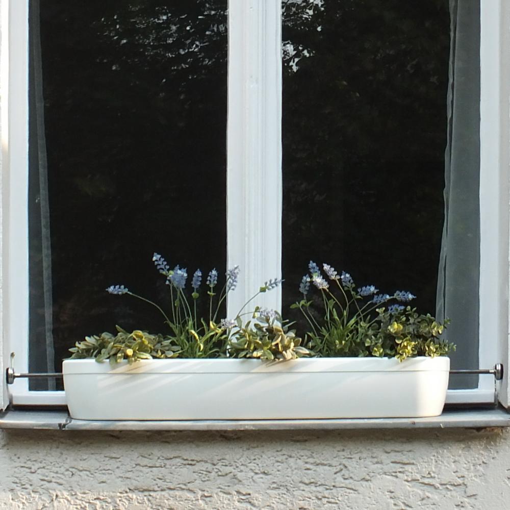 Pflanzbehälter Fenster Windowgreen 800 mm weiß
