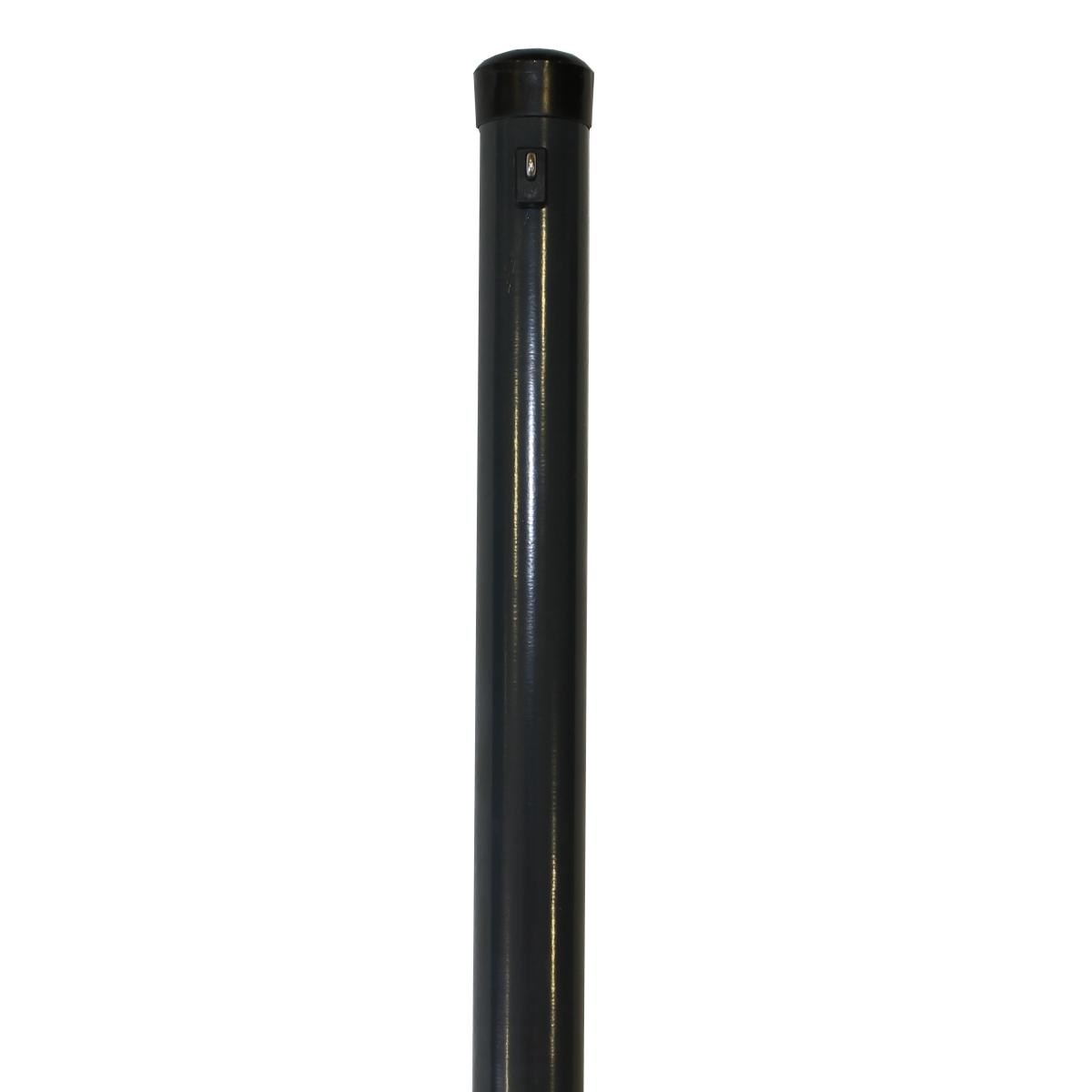Zaunhöhe 1250 mm, Pfosten anthrazit Ø 48x1750 mm