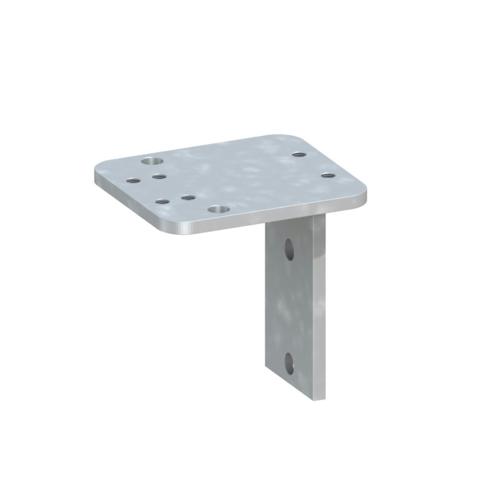 Sichtschutz Bodenplatte L-Winkel Adapter