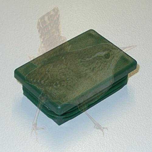 Abdeckkappe 060 x 040 mm grün Kunststoff