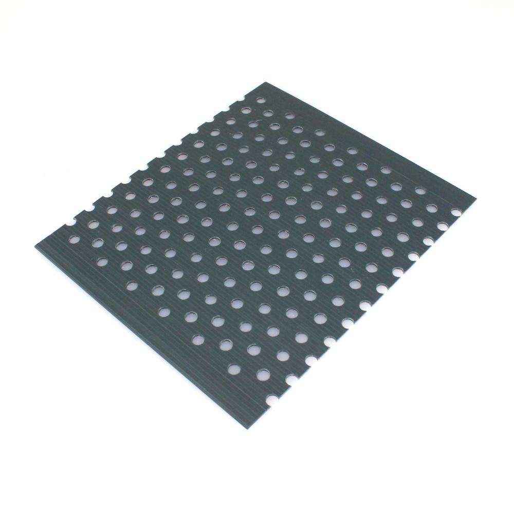 Der stabile Sichtschutzstreifen 190 x 2550 mm gelocht anthrazit