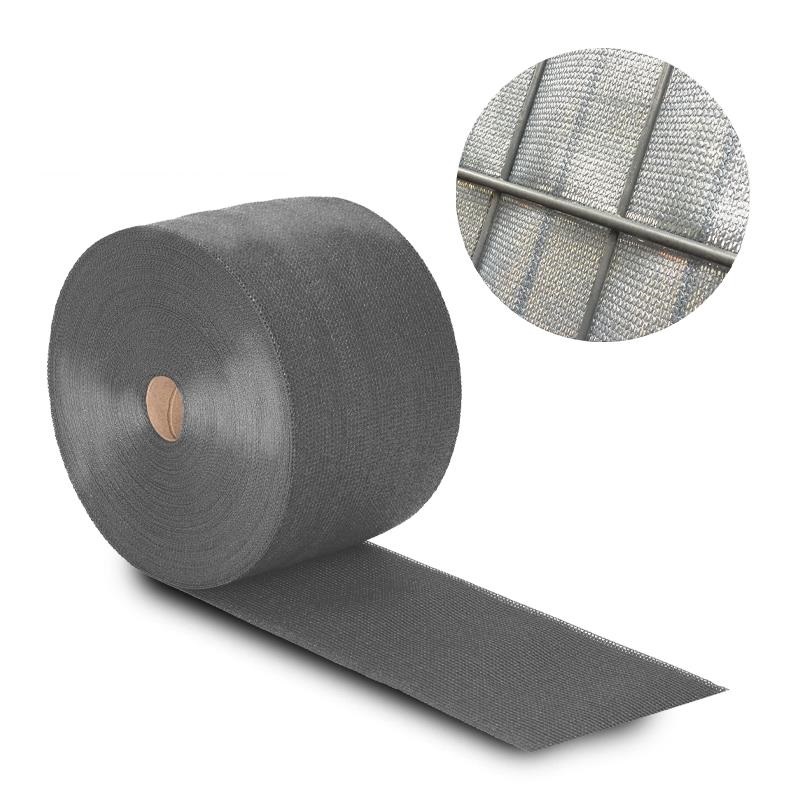 Textil Sichtschutzstreifen 190 mm - 70 m, weißaluminium