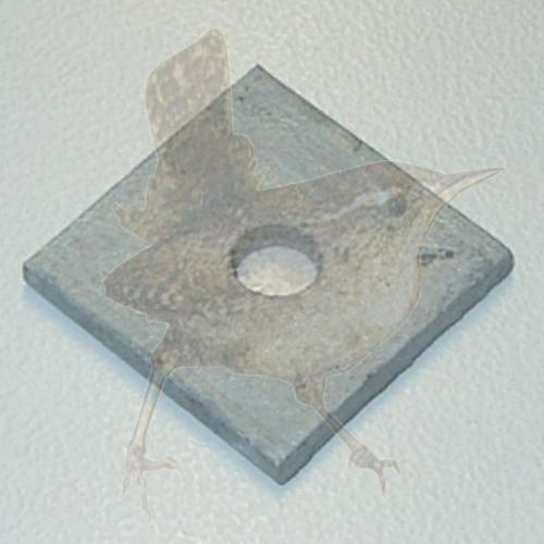 Klemmplatte 40 x 40 mm x 4,5 mm verzinkt