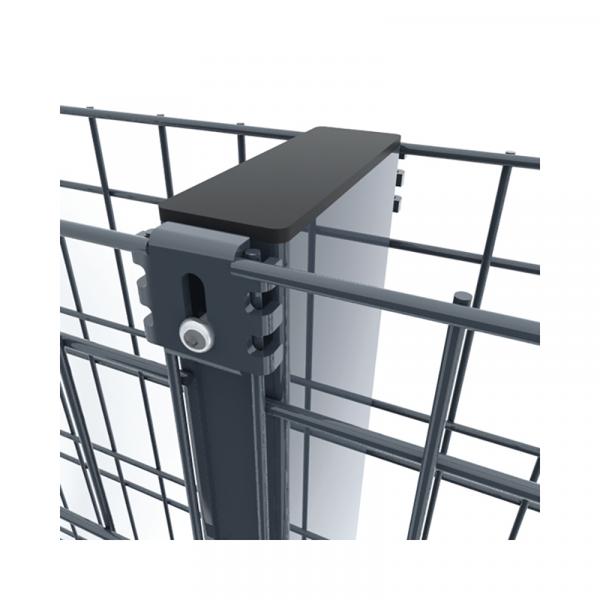 Höhe 0650 mm anthrazit, Gabionenwand Pfosten Zenturo®