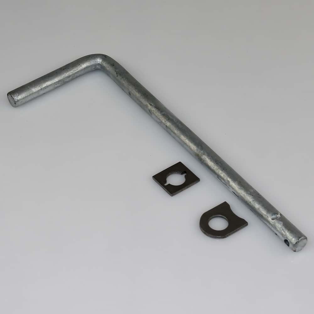 Bodenriegel 0390 mm verzinkt - zum Anschweißen