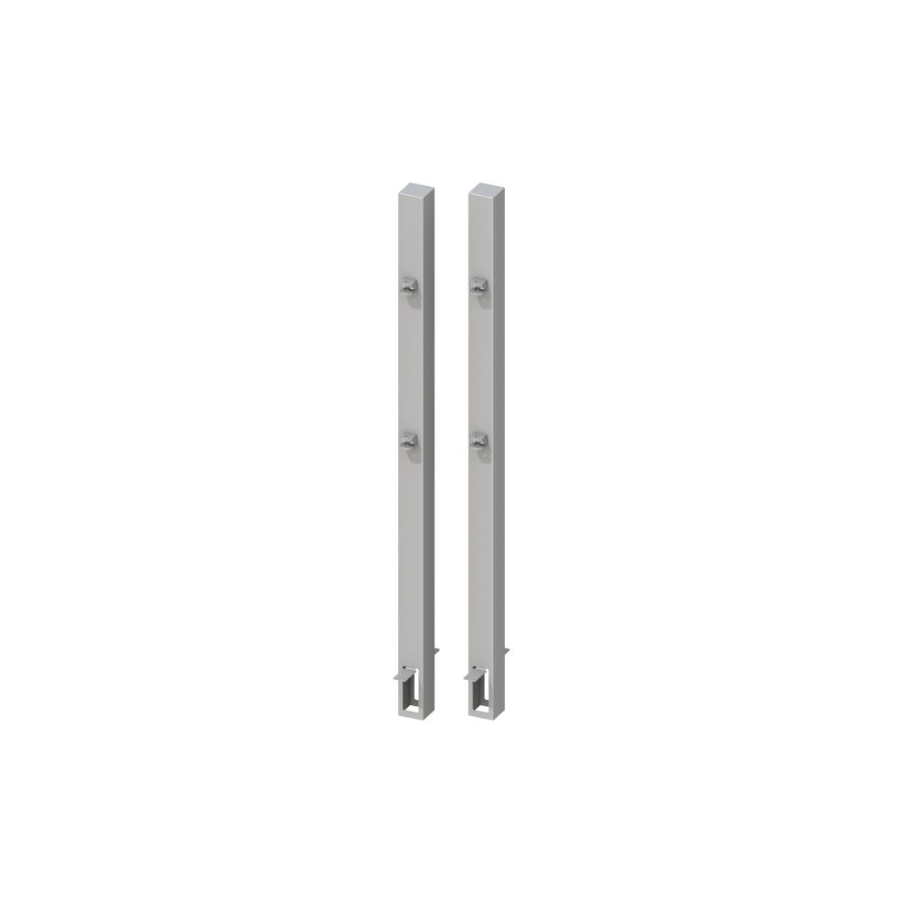 Toranlage WPC/ALU Pfostenset 0900 mm 2flgl. silber