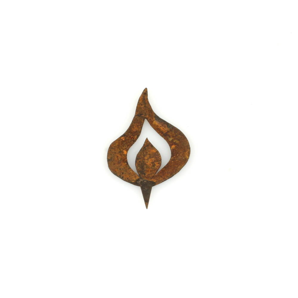 Rost Kerzenflamme mit Spieß 100 mm