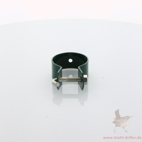 Schelle Ø 038 mm grün mit Hakenschraube