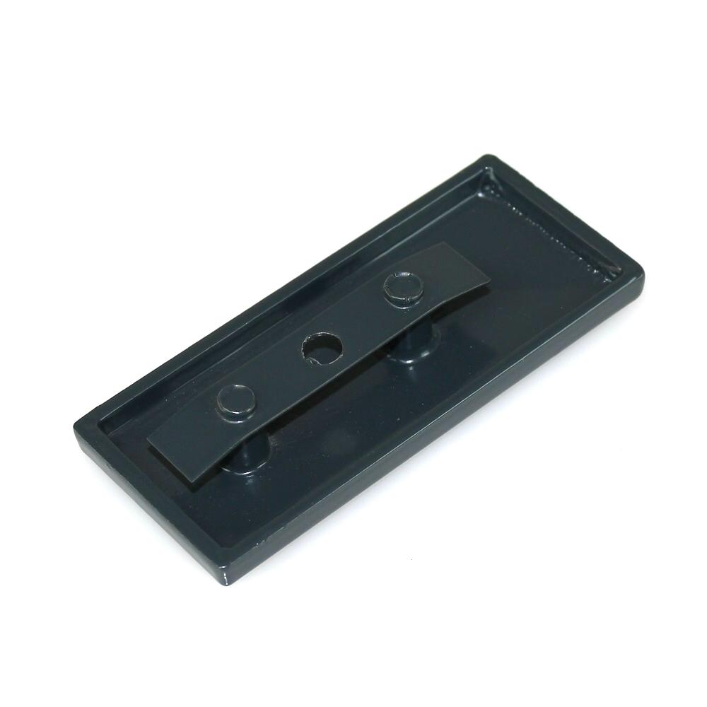 Abdeckkappe 080 x 040 mm ALU anthrazit mit Klammer