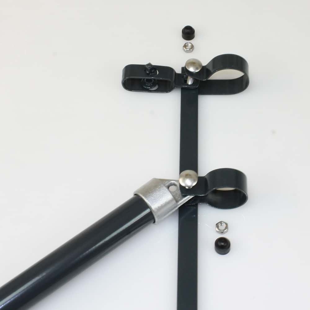 Zaunanschluss 2000mm für Pfosten Ø 48mm, Strebe Ø 34mm