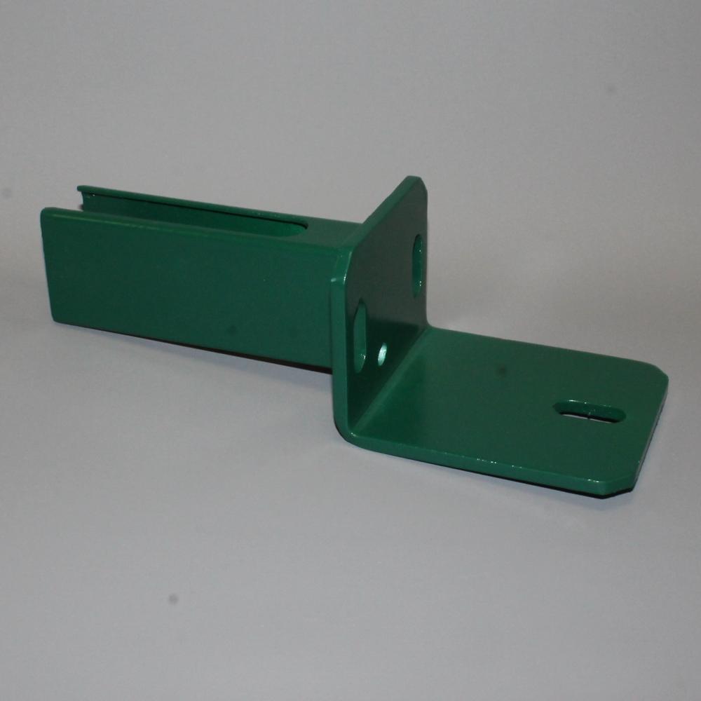 Bodenplatte für Rechteckrohr 60x40mm, auf L-Steine, grün +S