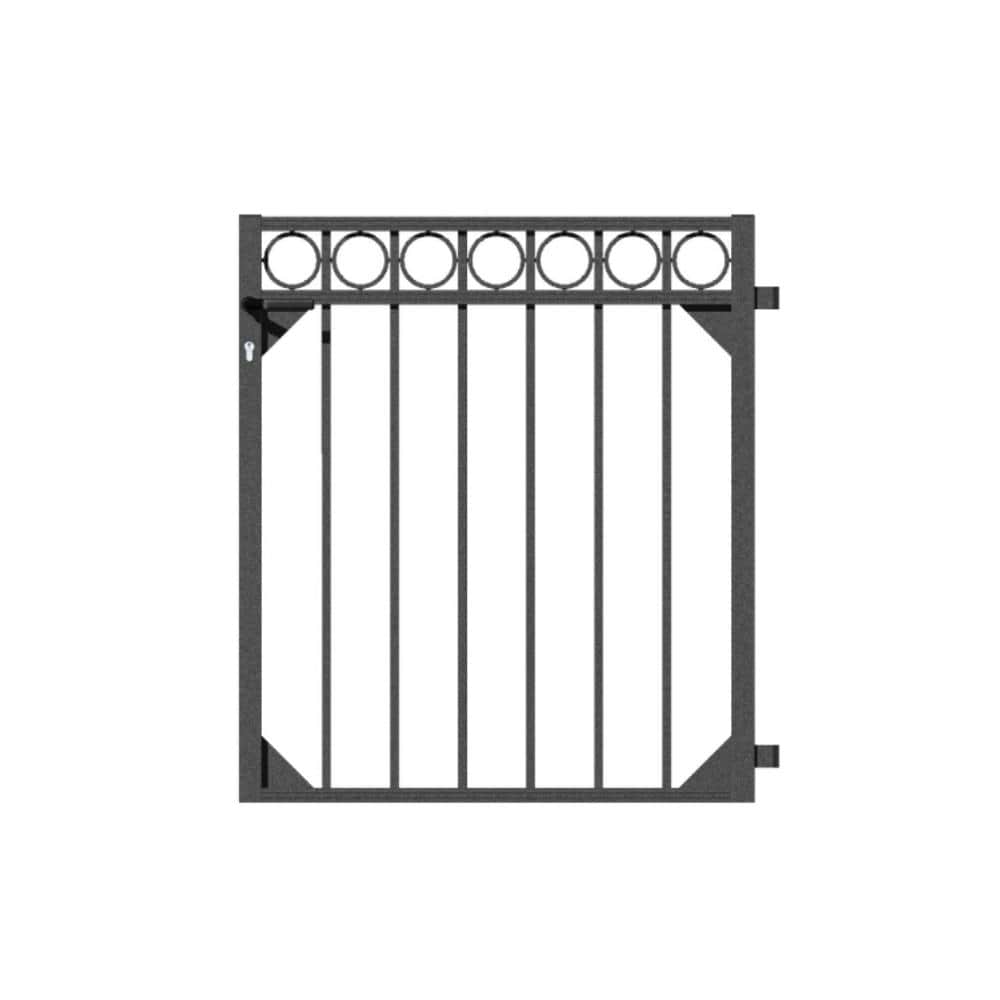 Zaun BREISGAU Torflügel 1flgl 1000x1000 mm anthrazit